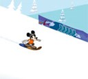 Мики Маус на сноуборде